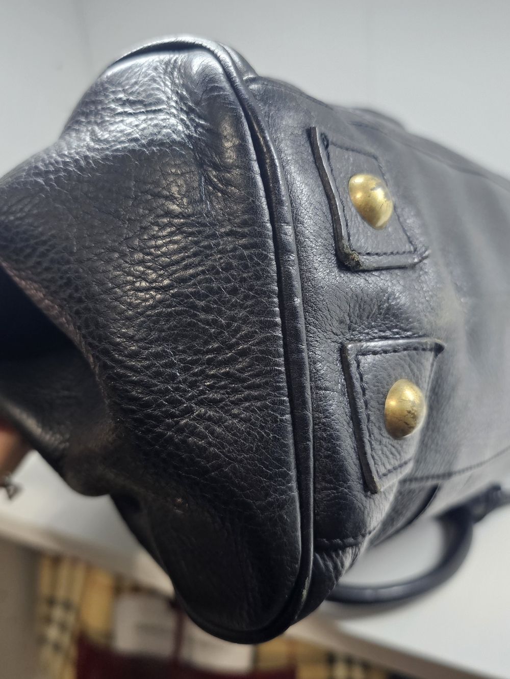 Mulberry Black Leather Satchel with Gold Turnlock - Picture 3 of 10